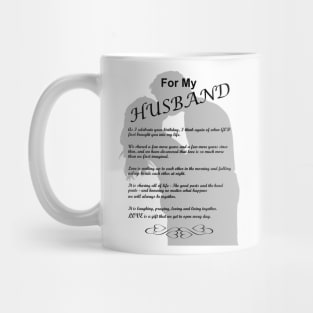 For My Husband. Happy Birthday Mug